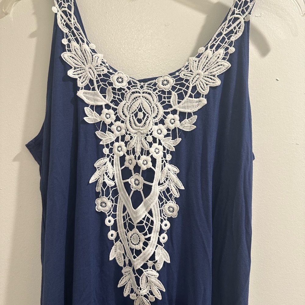 Navy Blue Sleeveless Dress